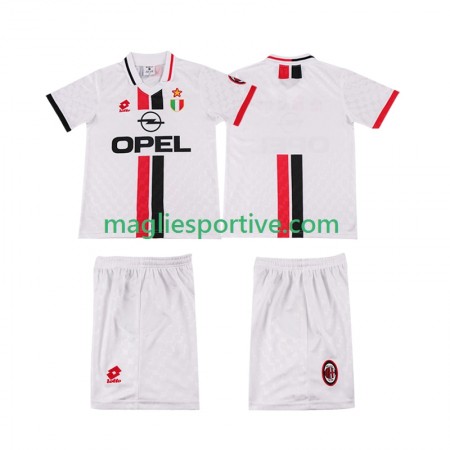 Completo Calcio AC Milan Retro Bambino Divisa Trasferta 1996 1997